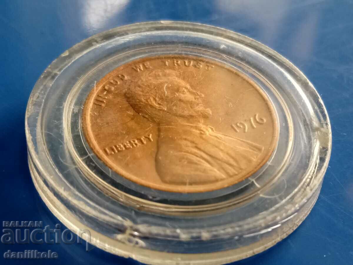 *$*Y*$* USA 1 CENT 1976 BANK SEALED CAPSULE UNC *$*Y*$* *$*Y*$* USA 1 CENT 1976 BANK SEALED CAPSULE UNC *$*Y*$*
