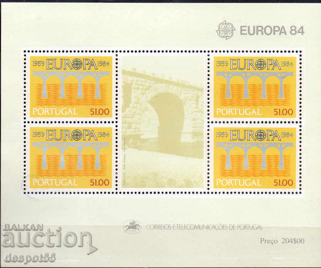 1984. Portugal. Europe - Bridges. Block.