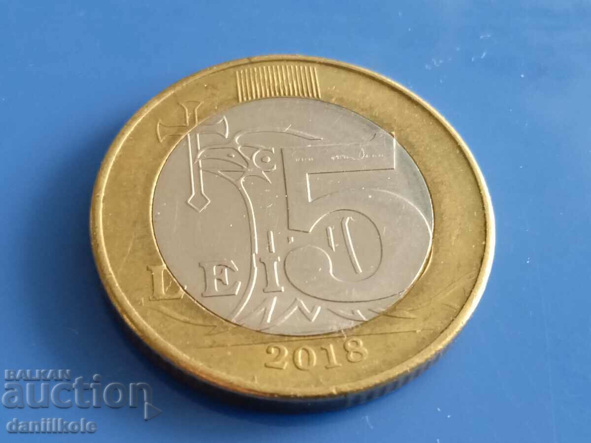 *$*Y*$* MOLDOVA 5 LEI 2018 - EXCELLENT +++ *$*Y*$* with price 4.89 BGN | € 2.50 *$*Y*$* MOLDOVA 5 LEI 2018 - EXCELLENT +++ *$*Y*$* with price 4.89 BGN | € 2.50