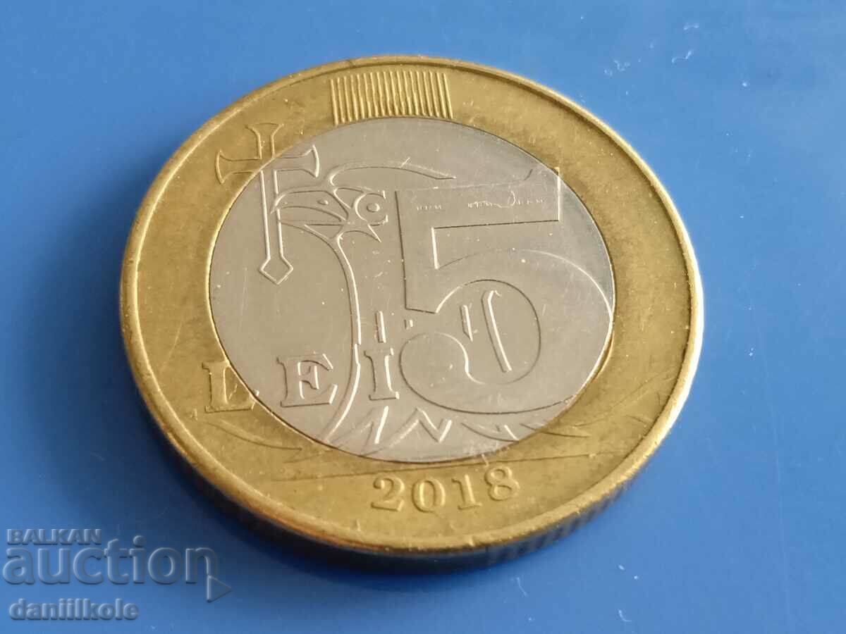 *$*Y*$* MOLDOVA 5 LEI 2018 - EXCELLENT +++ *$*Y*$* *$*Y*$* MOLDOVA 5 LEI 2018 - EXCELLENT +++ *$*Y*$*