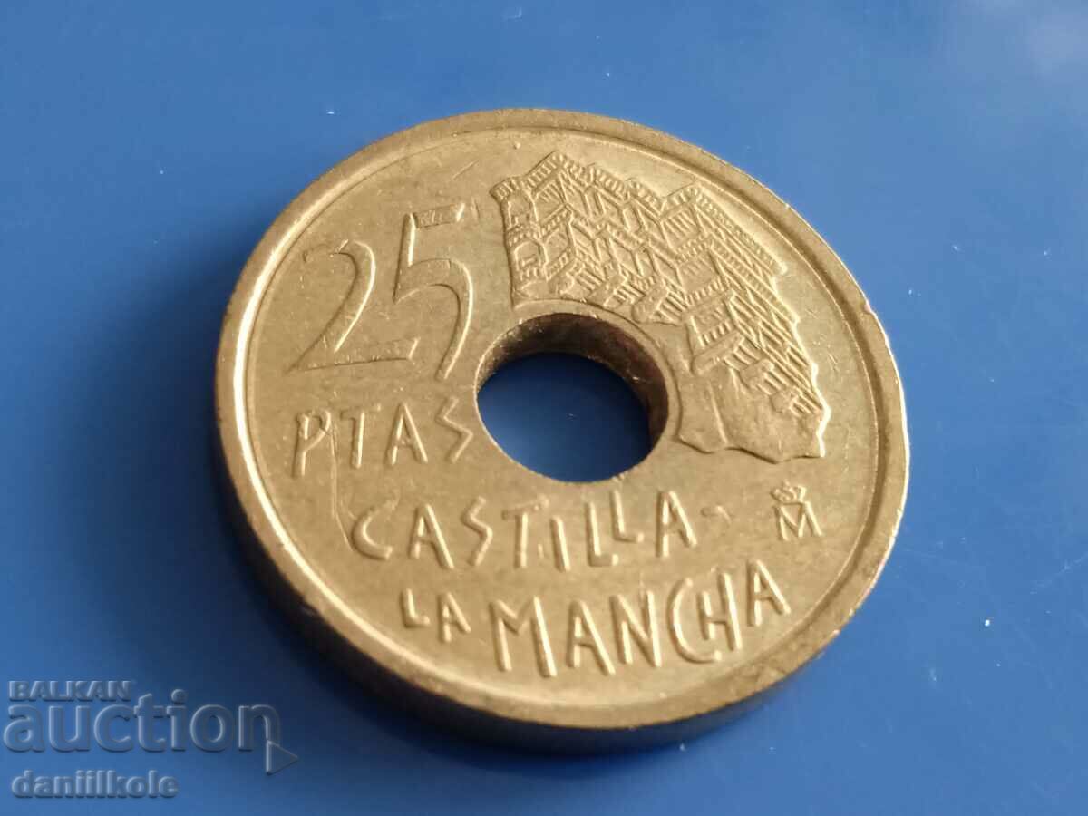 Delivery of *$*Y*$* SPAIN 25 PESETS 1996 CASTLE OF LA MANCHA - aUNC *$*Y*$* Delivery of *$*Y*$* SPAIN 25 PESETS 1996 CASTLE OF LA MANCHA - aUNC *$*Y*$*