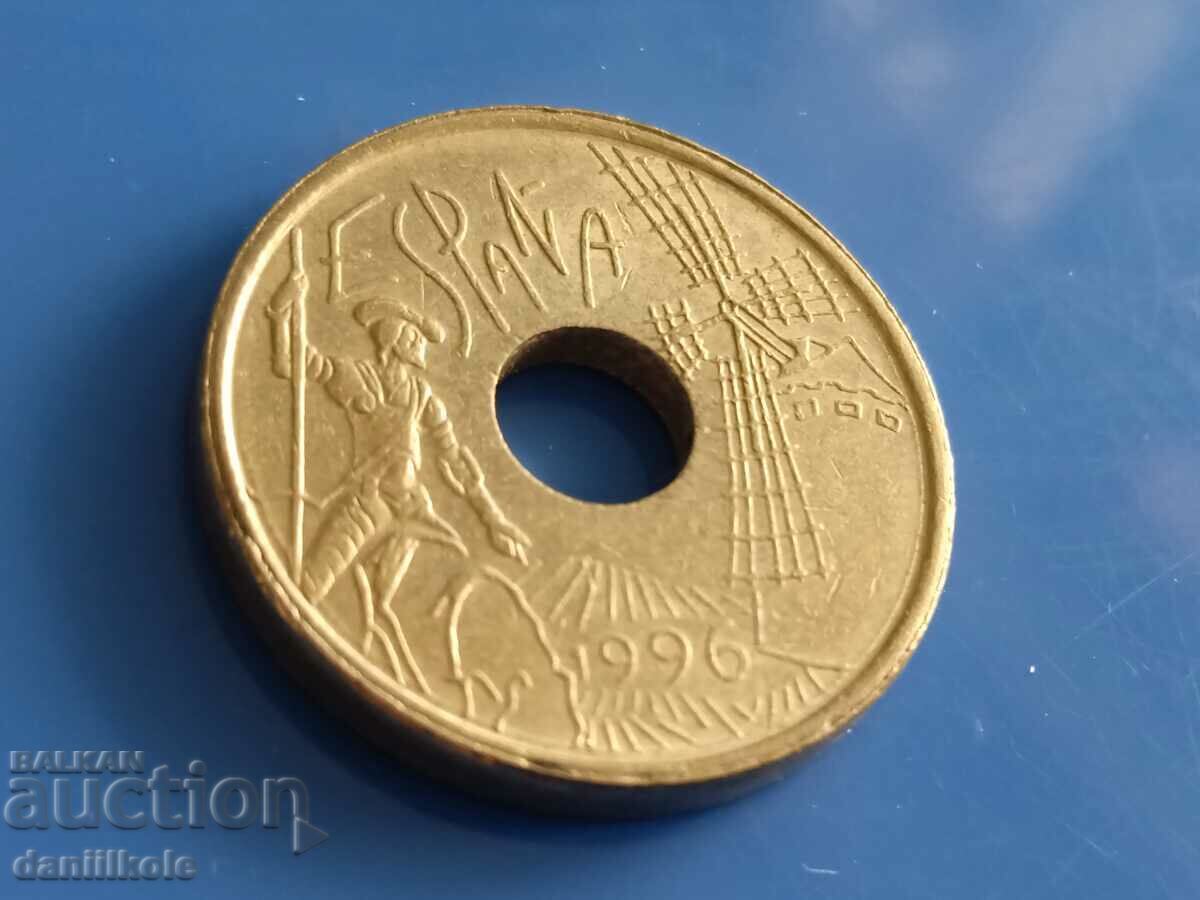 *$*Y*$* SPAIN 25 PESETS 1996 CASTLE OF LA MANCHA - aUNC *$*Y*$* - 6 *$*Y*$* SPAIN 25 PESETS 1996 CASTLE OF LA MANCHA - aUNC *$*Y*$* - 6