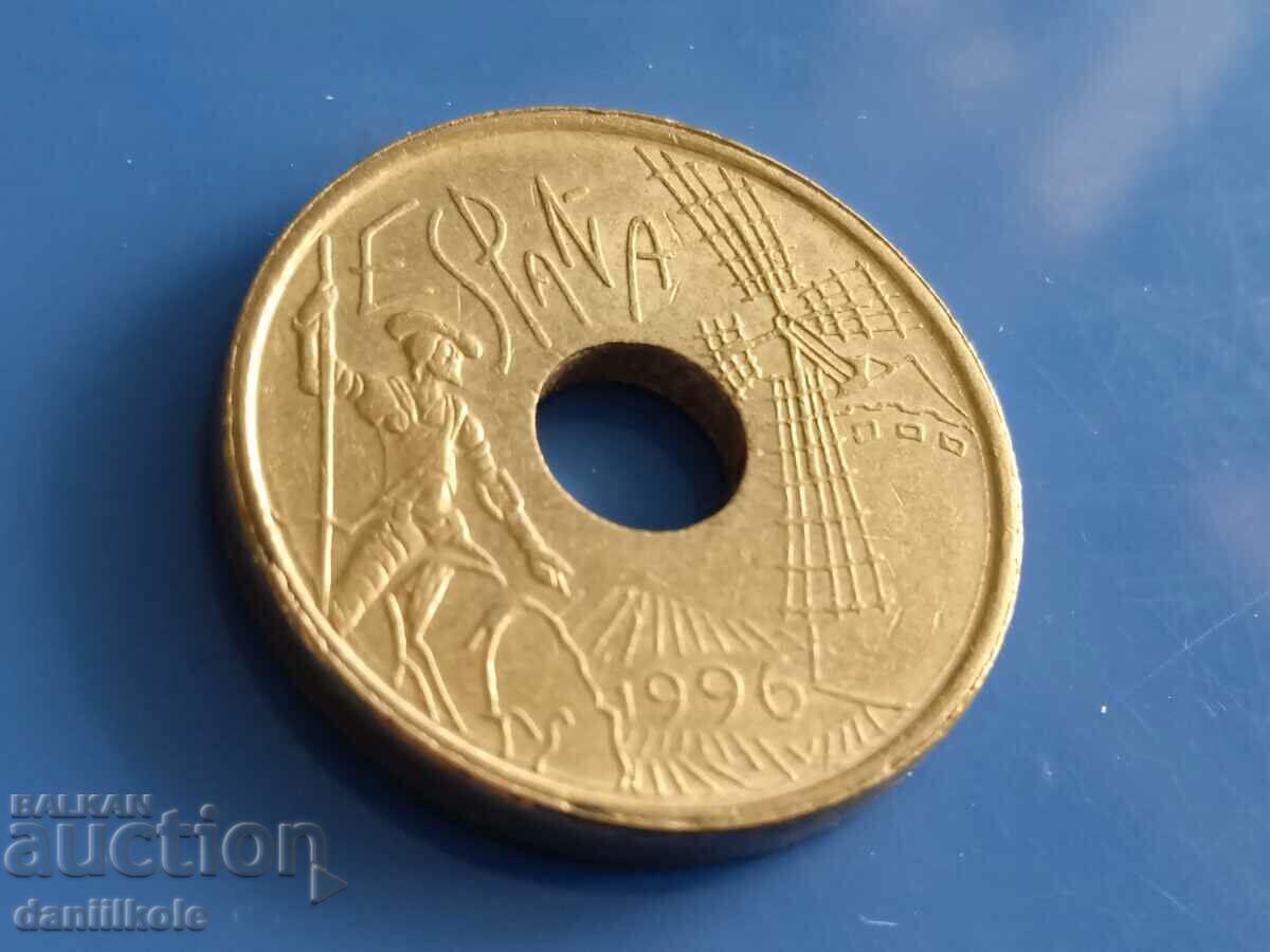 *$*Y*$* SPAIN 25 PESETS 1996 CASTLE OF LA MANCHA - aUNC *$*Y*$* - 7 *$*Y*$* SPAIN 25 PESETS 1996 CASTLE OF LA MANCHA - aUNC *$*Y*$* - 7