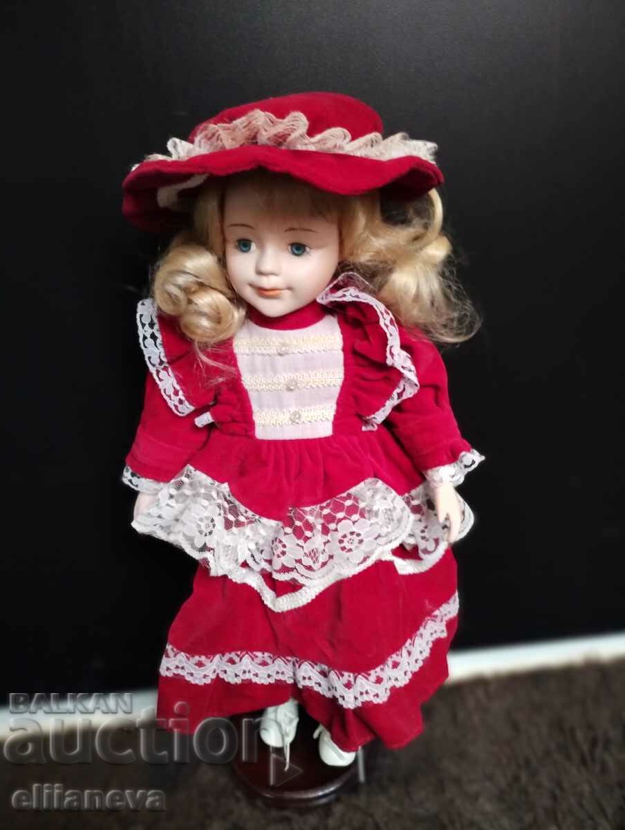 Old porcelain doll 50 cm