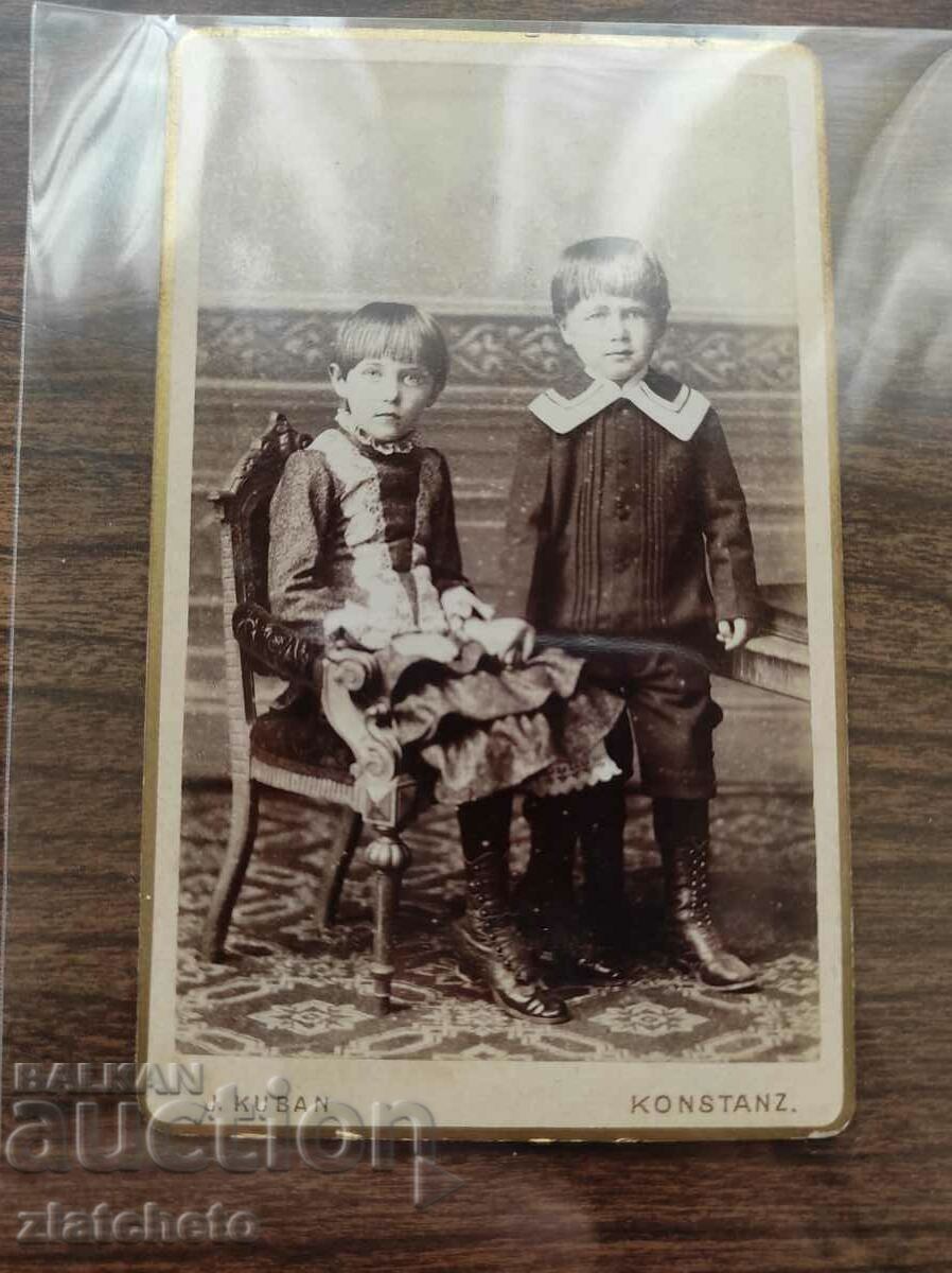 Old cardboard photo - with price 22.00 BGN | € 11.25 Old cardboard photo - with price 22.00 BGN | € 11.25