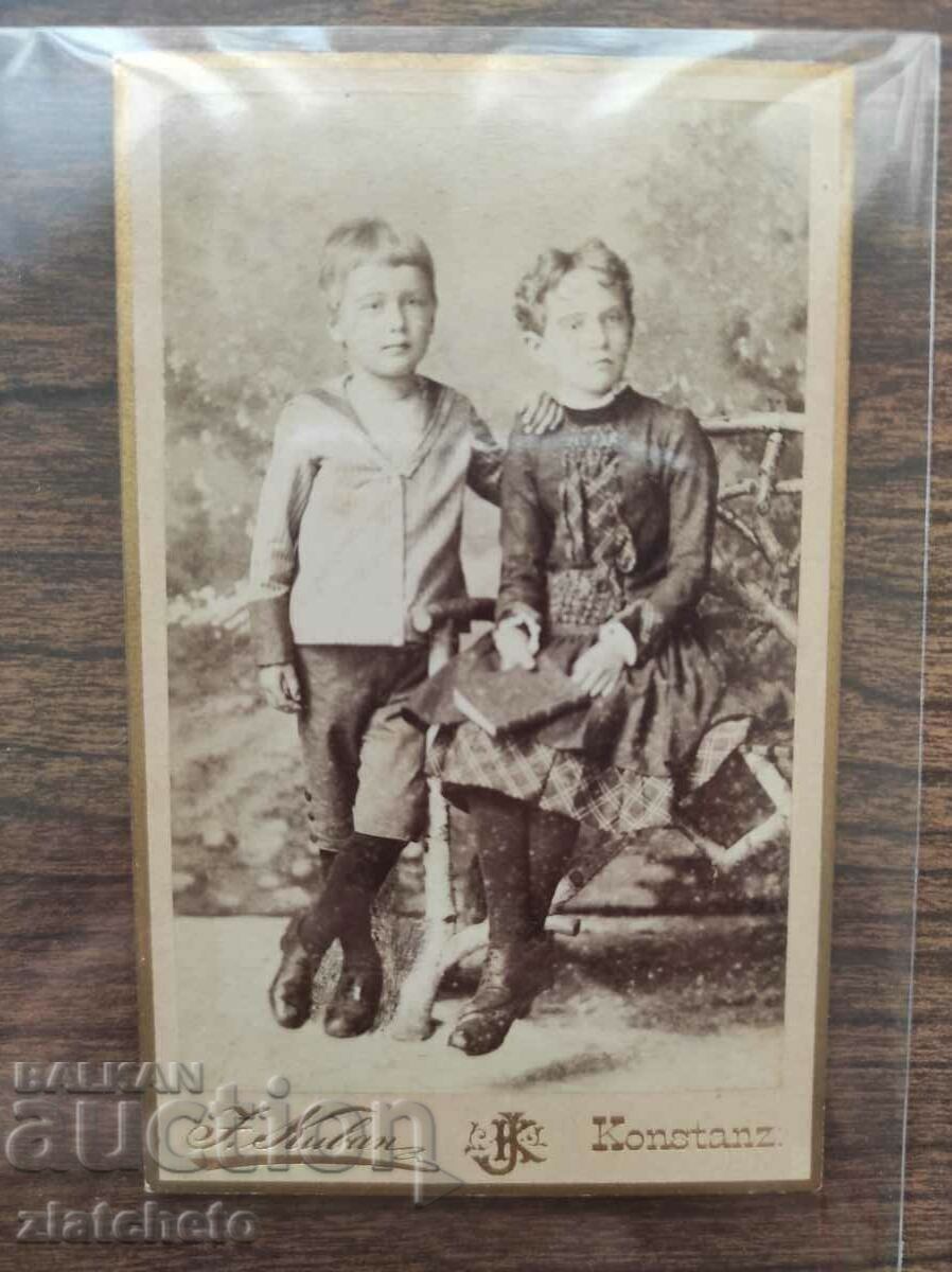 Old cardboard photo - with price 22.00 BGN | € 11.25 Old cardboard photo - with price 22.00 BGN | € 11.25