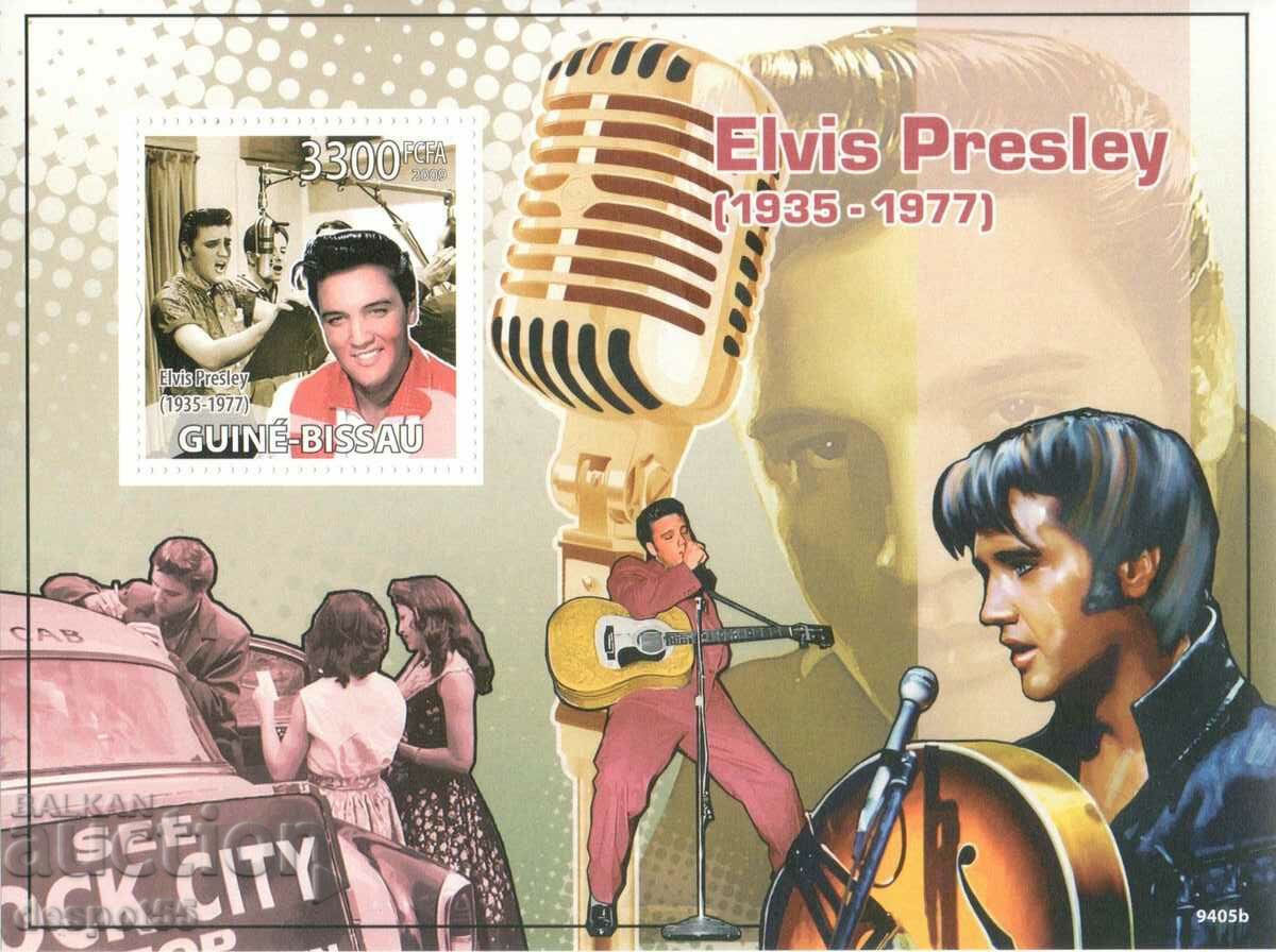 2009. Guineea Bissau. Elvis Presley, 1935-1977. Bloc.