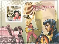2009. Гвинея Бисау. Елвис Пресли, 1935-1977. Блок.