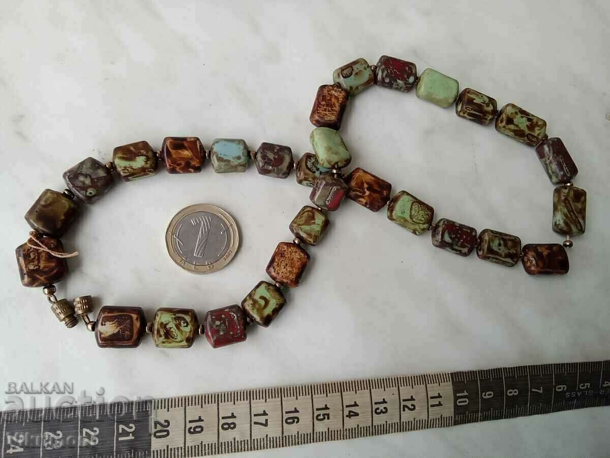 Colorful jasper necklace