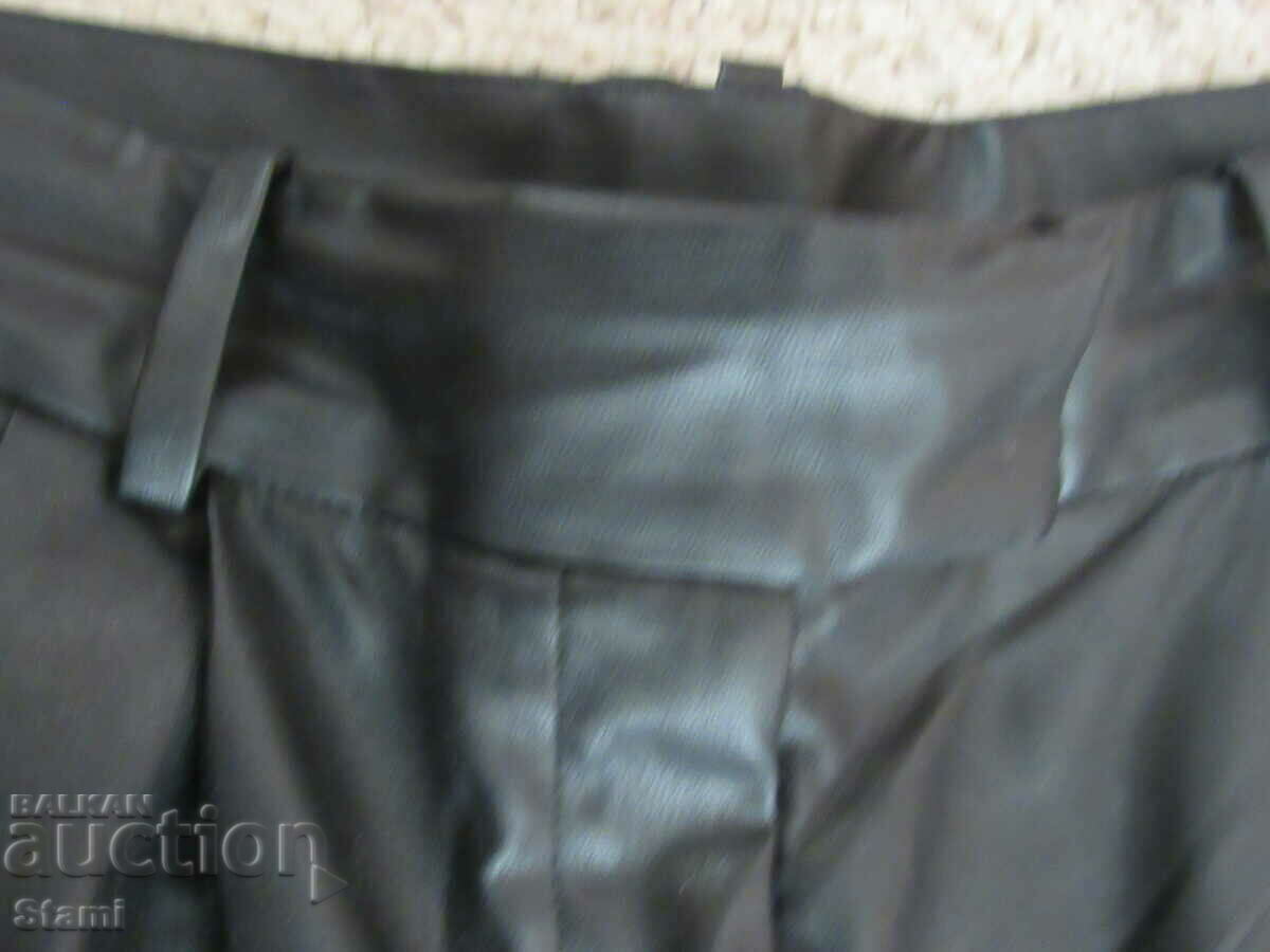 H&M-7/8 Women's Black Leather Trousers Size 38 UK 10 - 5 H&M-7/8 Women's Black Leather Trousers Size 38 UK 10 - 5