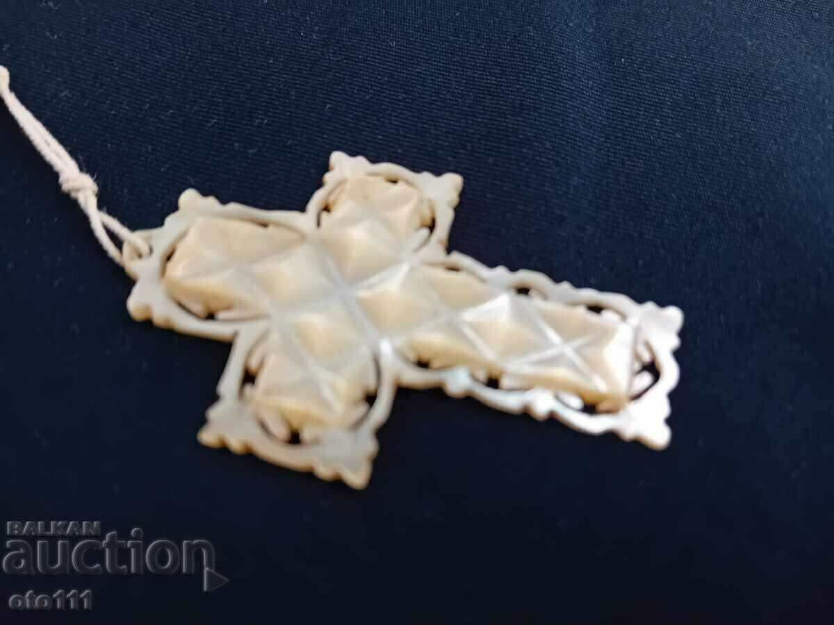 OLD MOTHER OF PEARL CROSS with price 50.00 BGN | € 25.56 OLD MOTHER OF PEARL CROSS with price 50.00 BGN | € 25.56
