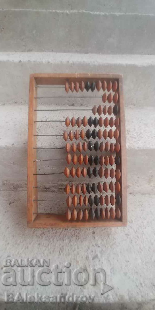 Old large wooden abacus