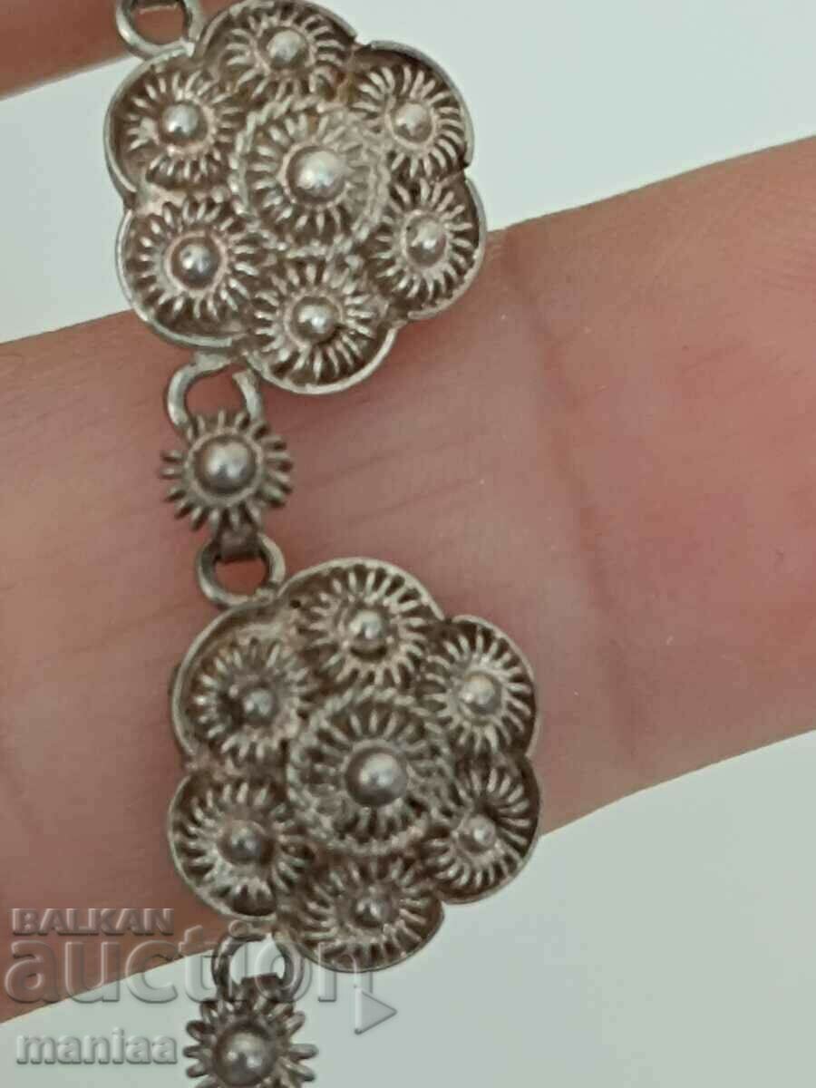 Antique silver bracelet type Filigree ЖЯ