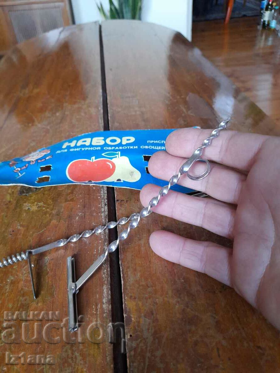 Стар набор приспособления за фигурна обработка на плодове - 6