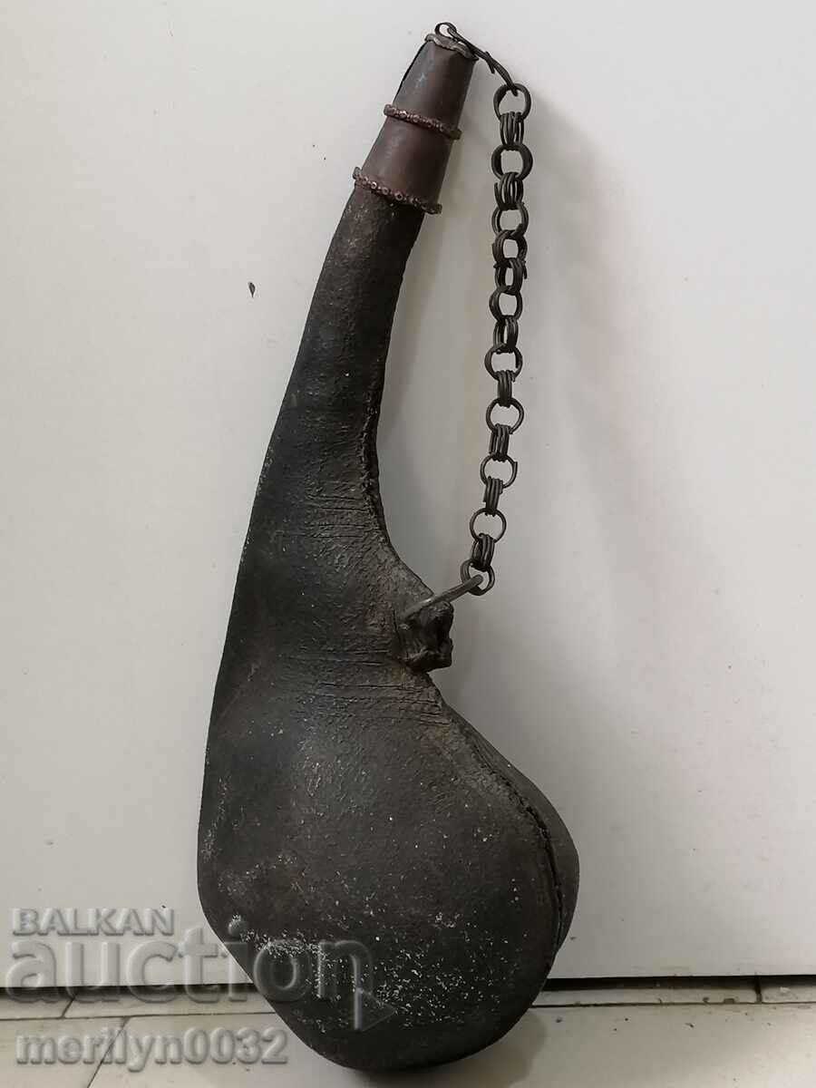 Παλιά δερμάτινη καραμπίνα όπλο haidusha ORIGINAL