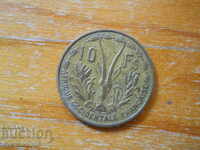 10 франка 1956 г  - Западна Африка (Френска колония)