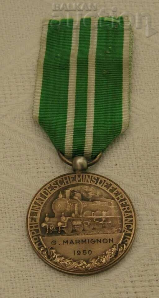 Auction  FRANCE RAILWAY ORPHAN NAMED MEDAL 1950