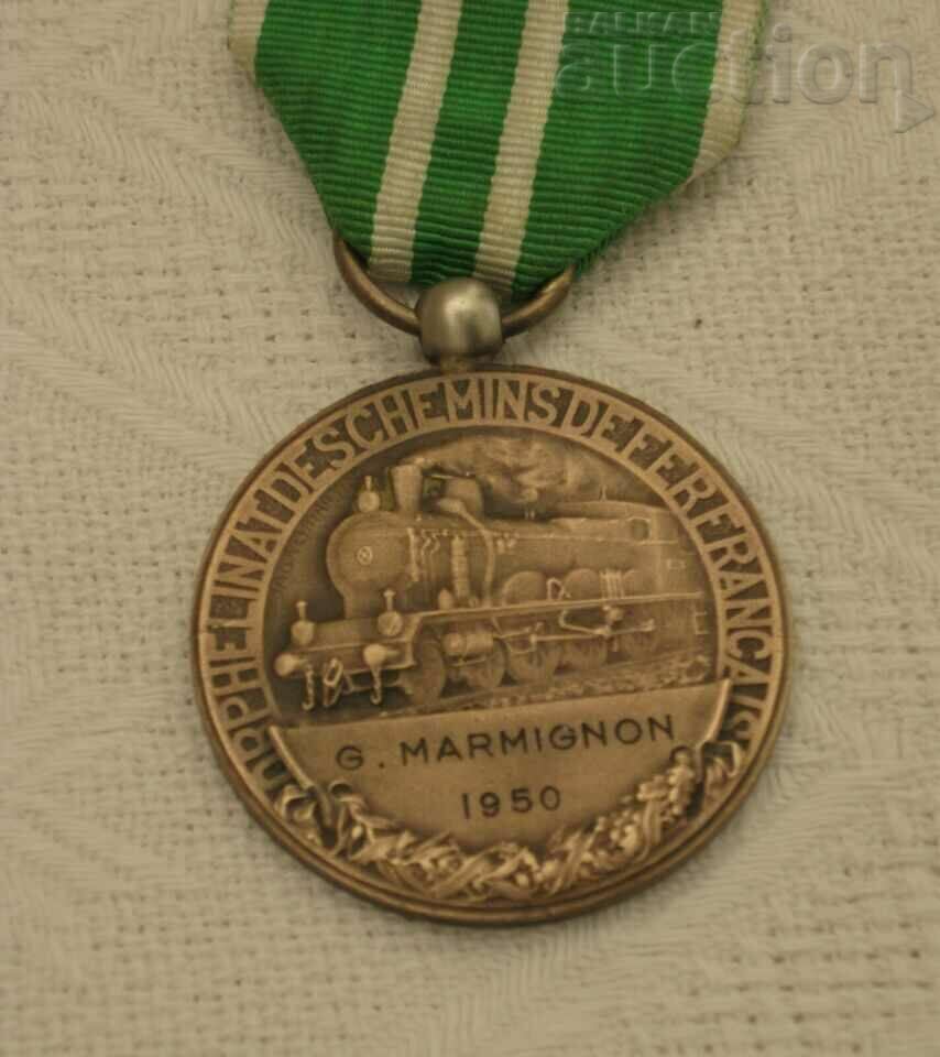Delivery of FRANCE RAILWAY ORPHAN NAMED MEDAL 1950