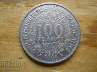 100 франка 1968 г  - Западна Африка