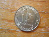 10 francs 1970 - West Africa