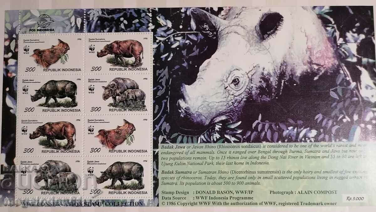 Indonezia - fauna WWF, rinocerul javan