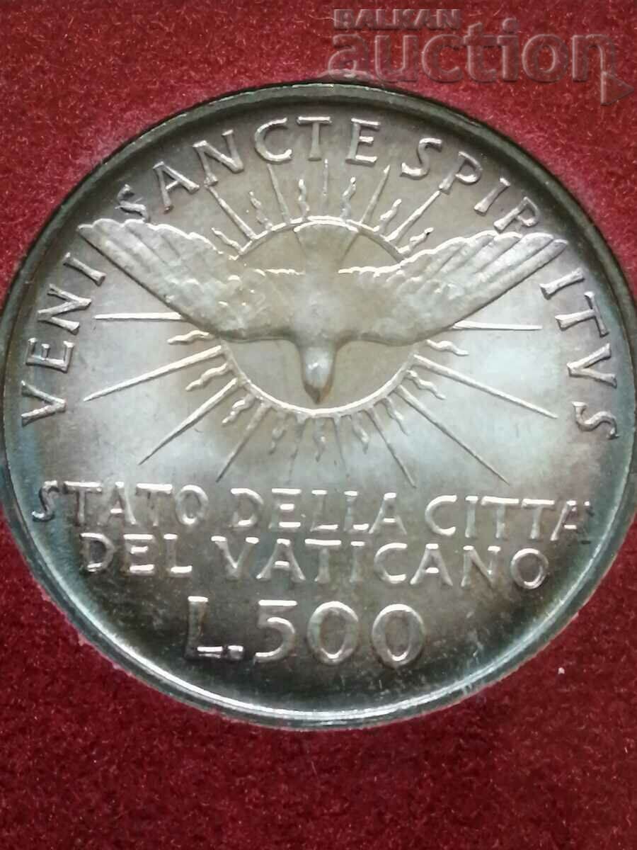 500 λίρες Βατικανό 1963 - ασήμι
