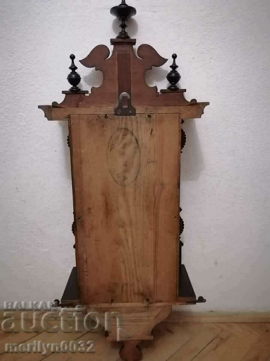 Auction Late 19th Century German Junghans Wall Clock WORKS Auction Late 19th Century German Junghans Wall Clock WORKS