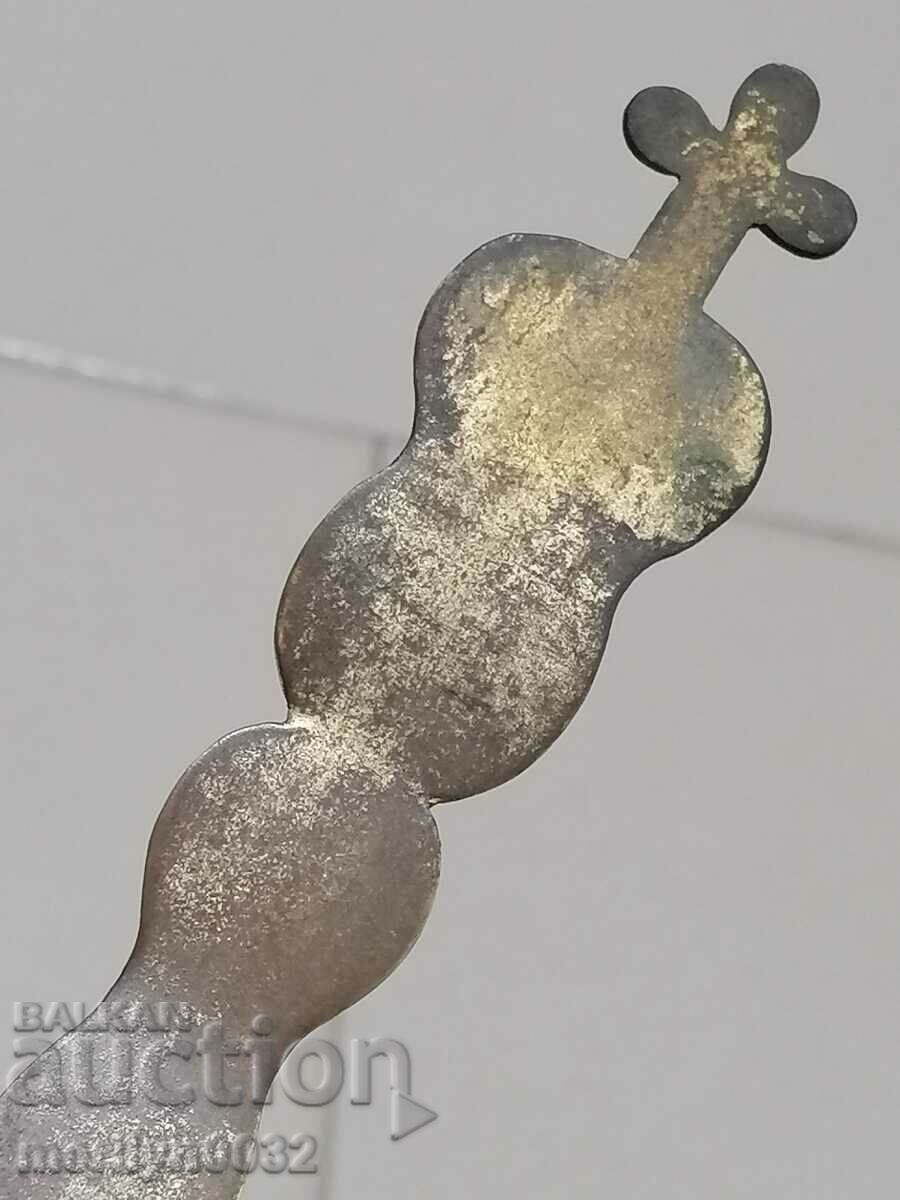 Icoana cruce aurita lingura impartasanie biserica - 6