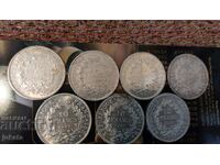lot 10 francs silver