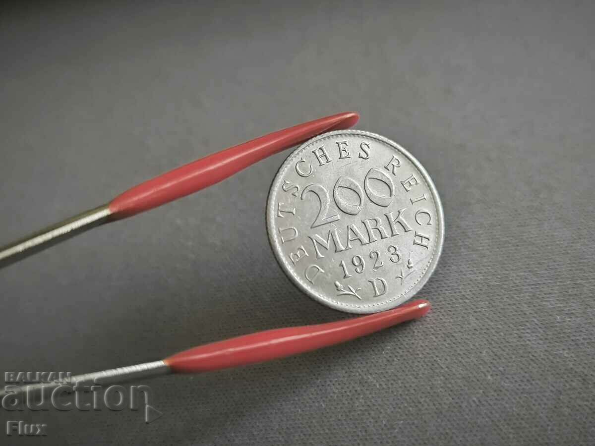 Reich coin - Germany - 200 marks | 1923; Series D with price 6.00 BGN | € 3.07