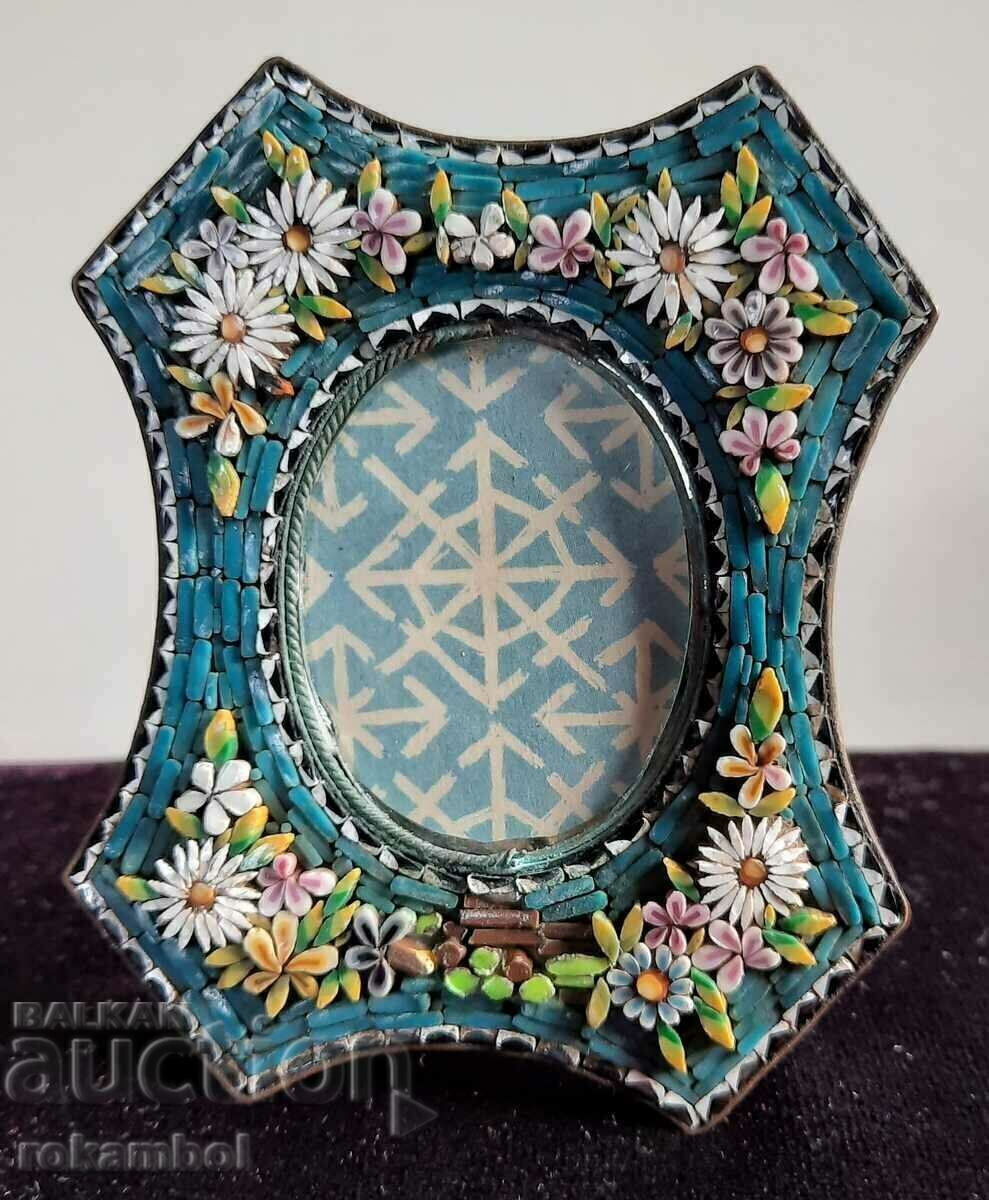 Δημοπρασία Κορνίζα vintage ιταλικό μωσαϊκό από γυαλί Δημοπρασία Κορνίζα vintage ιταλικό μωσαϊκό από γυαλί