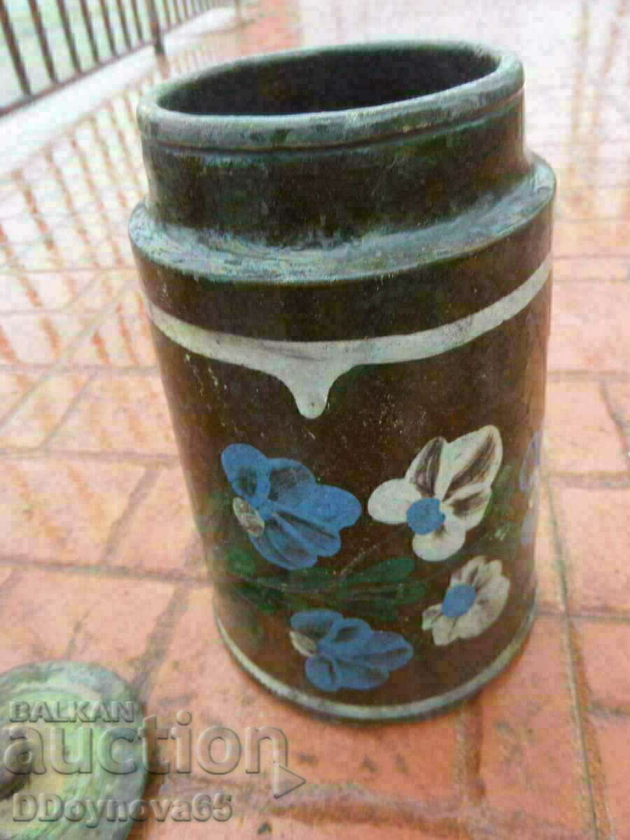 Old ceramic pestle jar with price 59.00 BGN | € 30.17 Old ceramic pestle jar with price 59.00 BGN | € 30.17