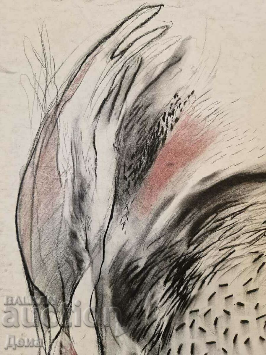 Auction Virginia Stoyanova drawing 1993. Auction Virginia Stoyanova drawing 1993.