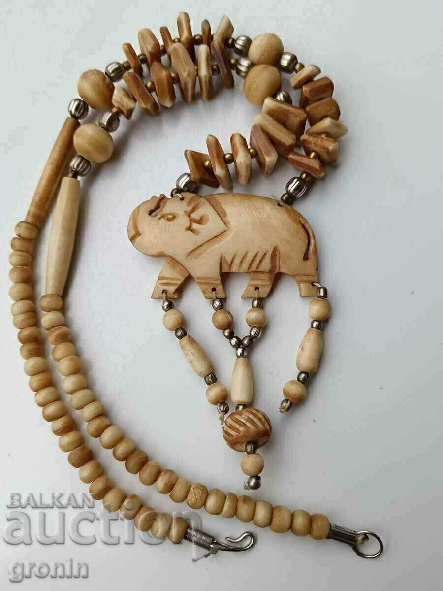 Livrarea Colier os, elefant, pandantiv, figurina