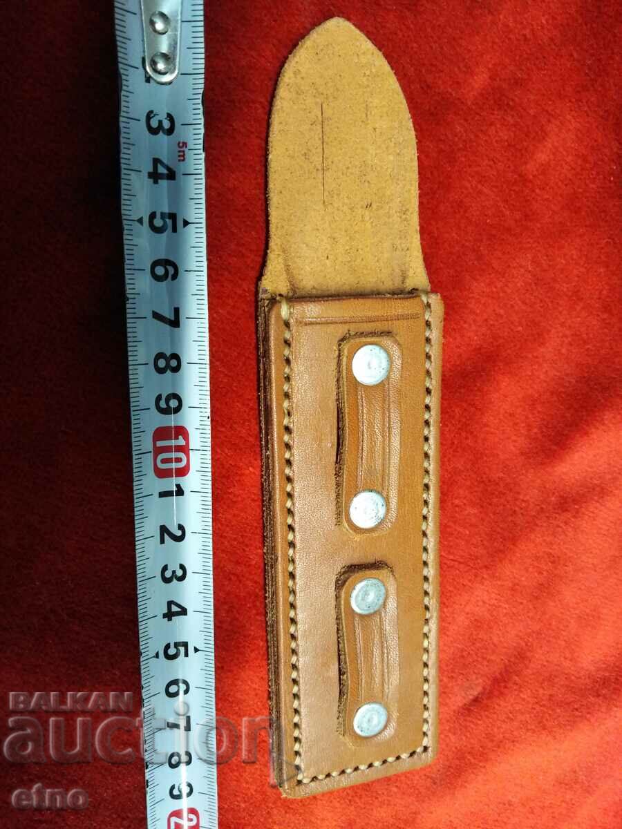 LEATHER KNIFE FOR PARACHUTE KNIFE-STRIP CUTTER, PARACHUTE, LANDING