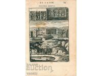 1683 - ГРАВЮРА - ИРАН - ПЕРСЕПОЛИС - ОРИГИНАЛ