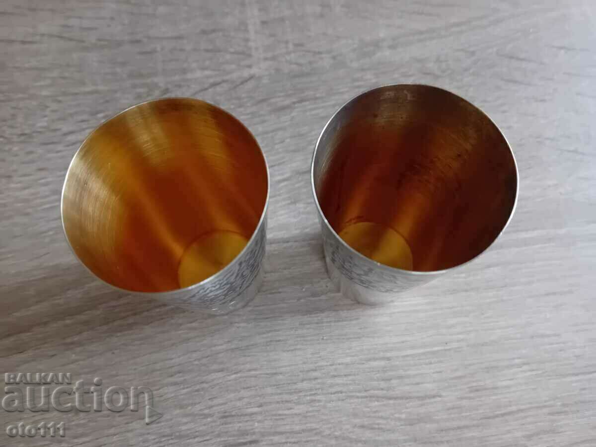 RUSSIAN SILVER GLASS, GLASSES - 2 pieces with price 400.00 BGN | € 204.52 RUSSIAN SILVER GLASS, GLASSES - 2 pieces with price 400.00 BGN | € 204.52