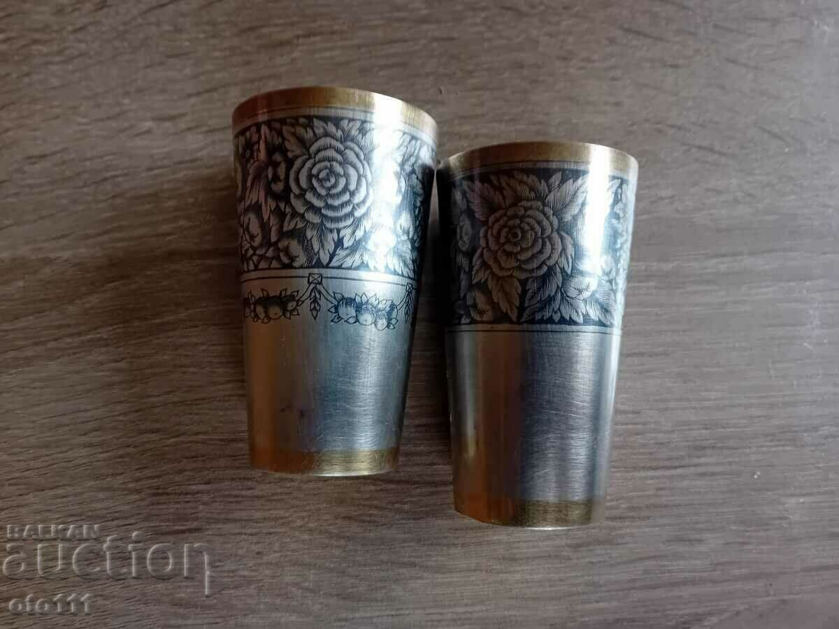 Delivery of RUSSIAN SILVER GLASS, GLASSES - 2 pieces Delivery of RUSSIAN SILVER GLASS, GLASSES - 2 pieces
