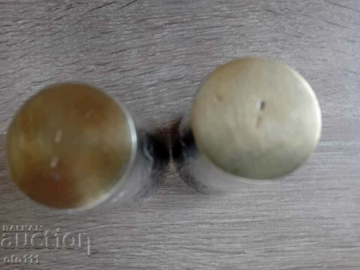 RUSSIAN SILVER GLASS, GLASSES - 2 pieces - 5 RUSSIAN SILVER GLASS, GLASSES - 2 pieces - 5