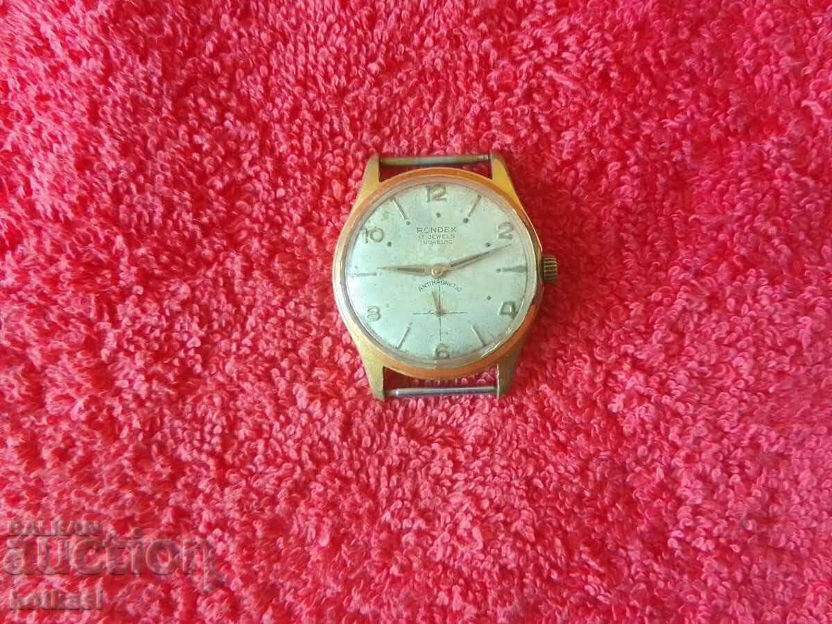 Παλιό χειροκίνητο μηχανικό ανδρικό ρολόι RONDEX Swiss με τιμή 115.50 BGN | € 59.05 Παλιό χειροκίνητο μηχανικό ανδρικό ρολόι RONDEX Swiss με τιμή 115.50 BGN | € 59.05