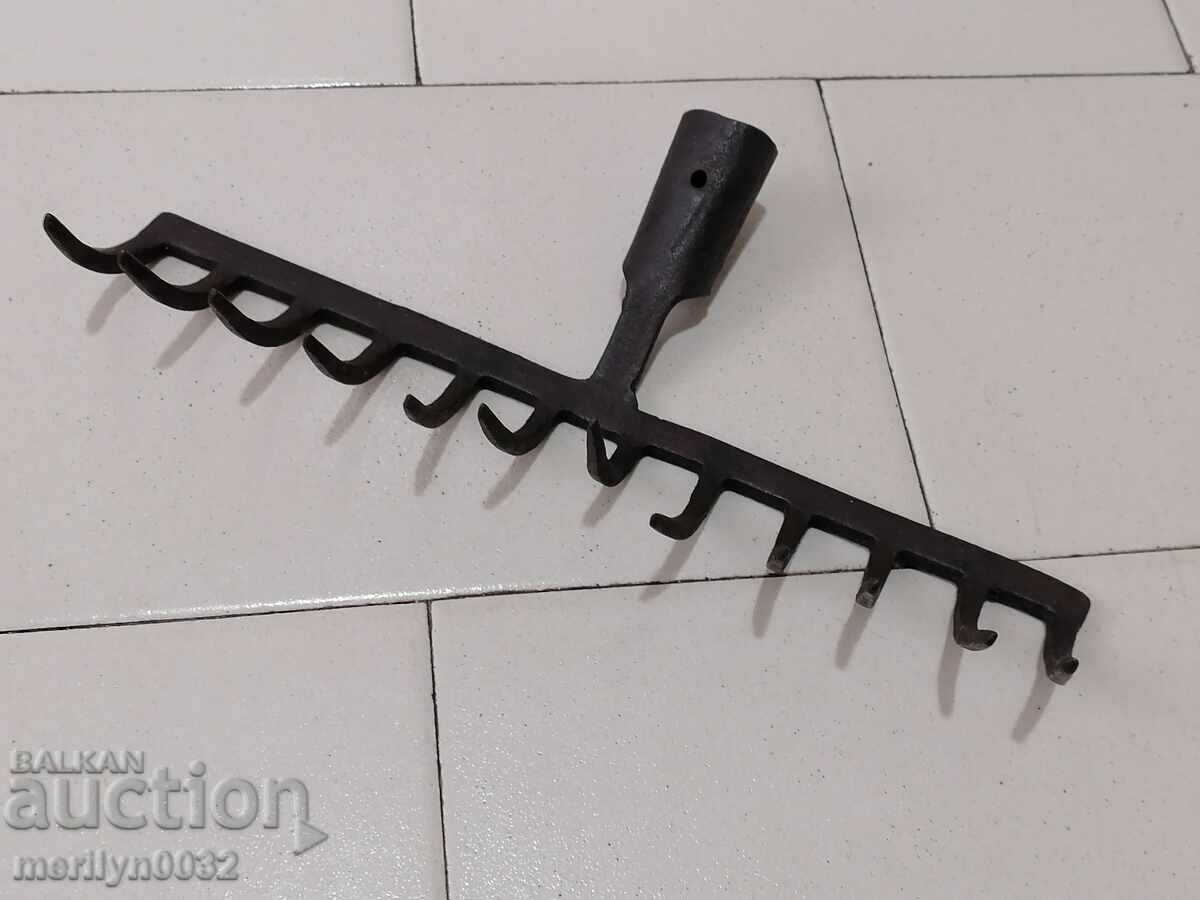 Hand forged grappa, wrought iron, tool - 5 Hand forged grappa, wrought iron, tool - 5