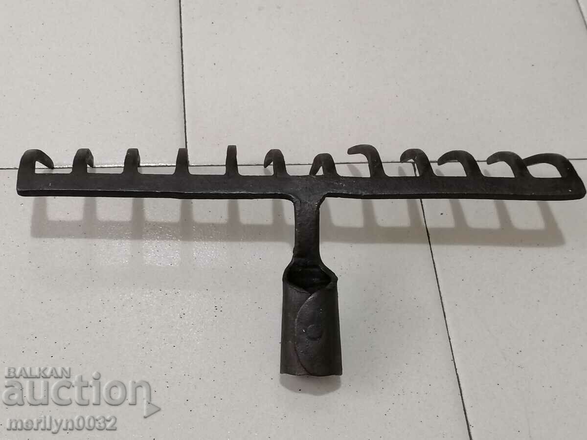 Hand forged grappa, wrought iron, tool - 6 Hand forged grappa, wrought iron, tool - 6