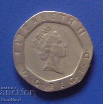 Μεγάλη Βρετανία 20 πένες 1988 με τιμή 0.80 BGN | € 0.41 Μεγάλη Βρετανία 20 πένες 1988 με τιμή 0.80 BGN | € 0.41