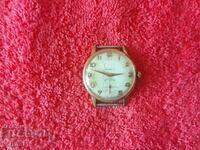 Old manual mechanical men's Swiss gold plated watch