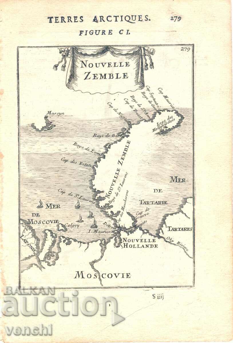 1683 - ENGRAVING - ITEM - NEW EARTH - ORIGINAL