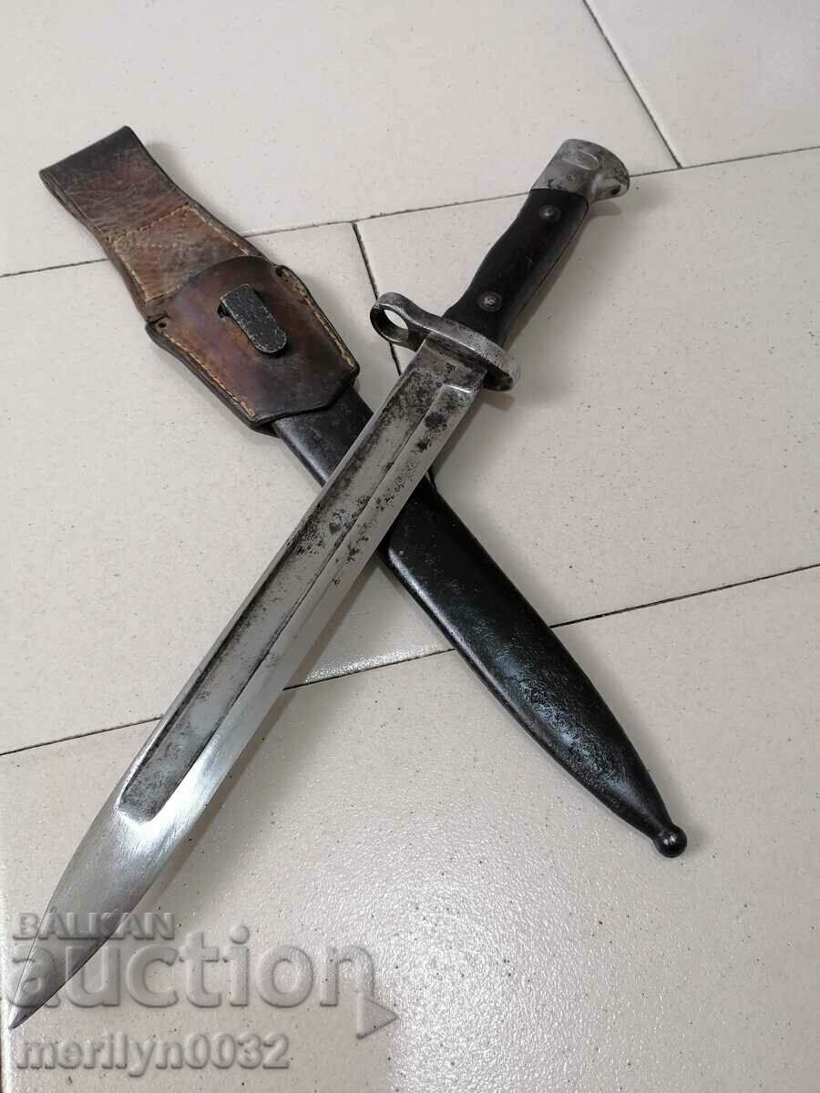 Щик нож с кания за пушка М-93 румънски Манлихер маркировка