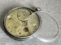 Ancre Patek silver 15 rubis джобен часовник