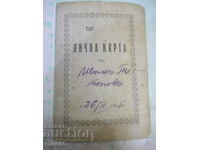 Identity card dated 26 / IV 1925