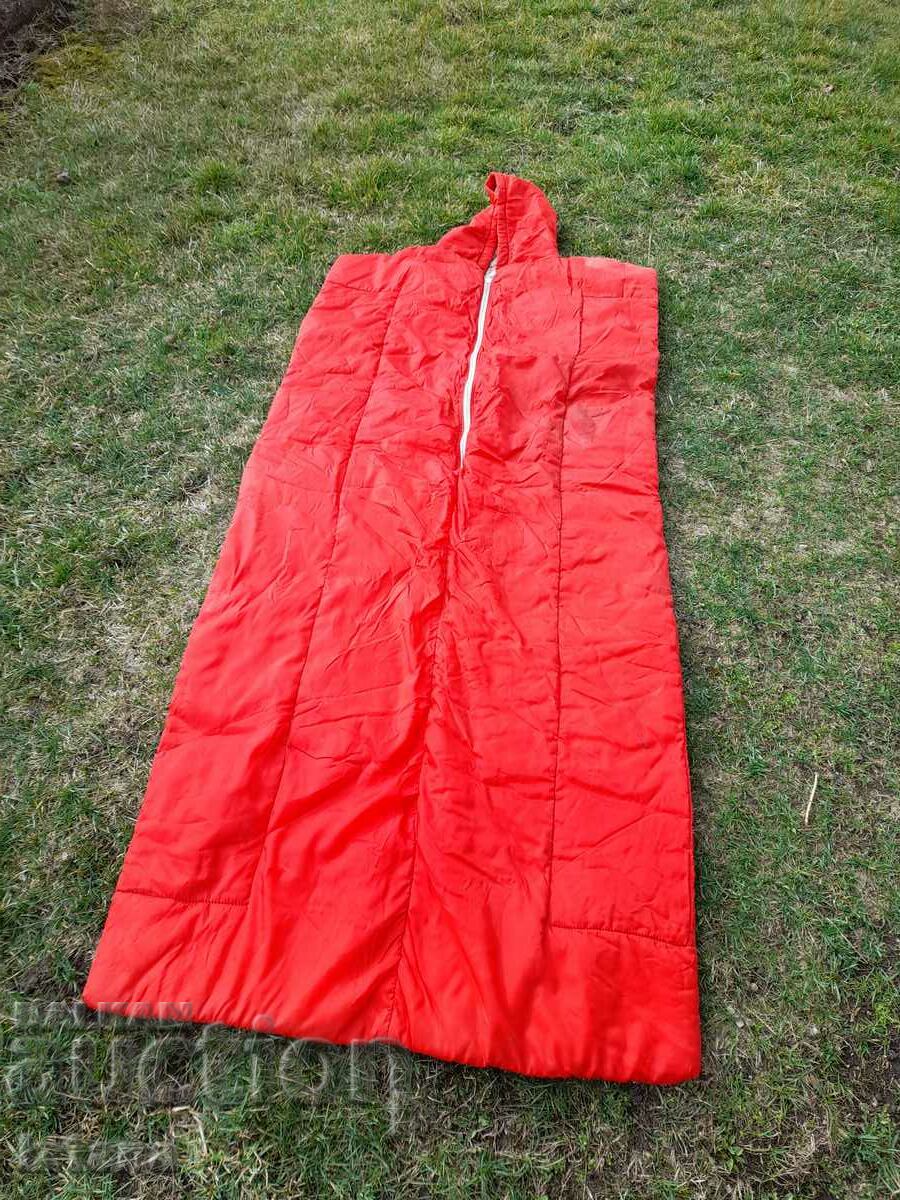 An old sleeping bag