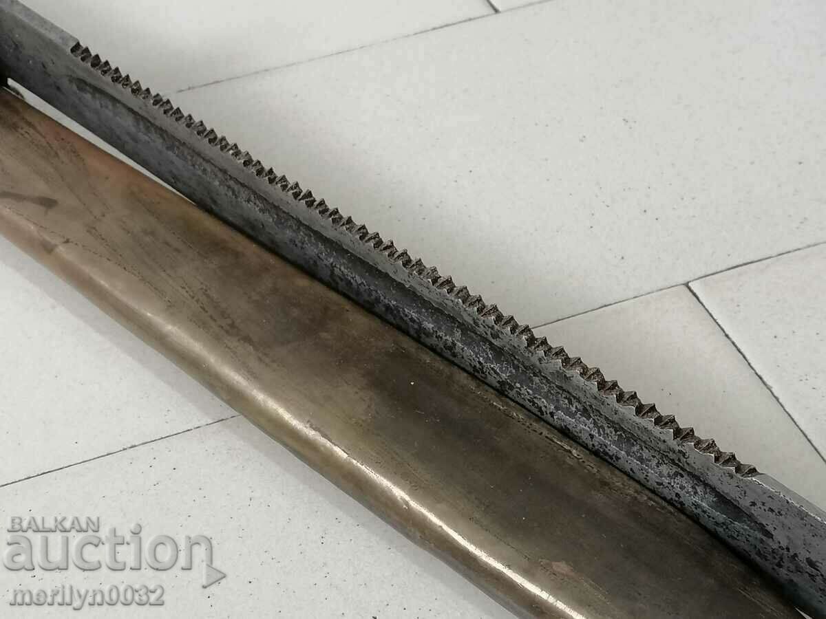 Ottoman pioneer cleaver saber knife bayonet blade scabbard horn saw with price 785.00 BGN | € 401.36 Ottoman pioneer cleaver saber knife bayonet blade scabbard horn saw with price 785.00 BGN | € 401.36